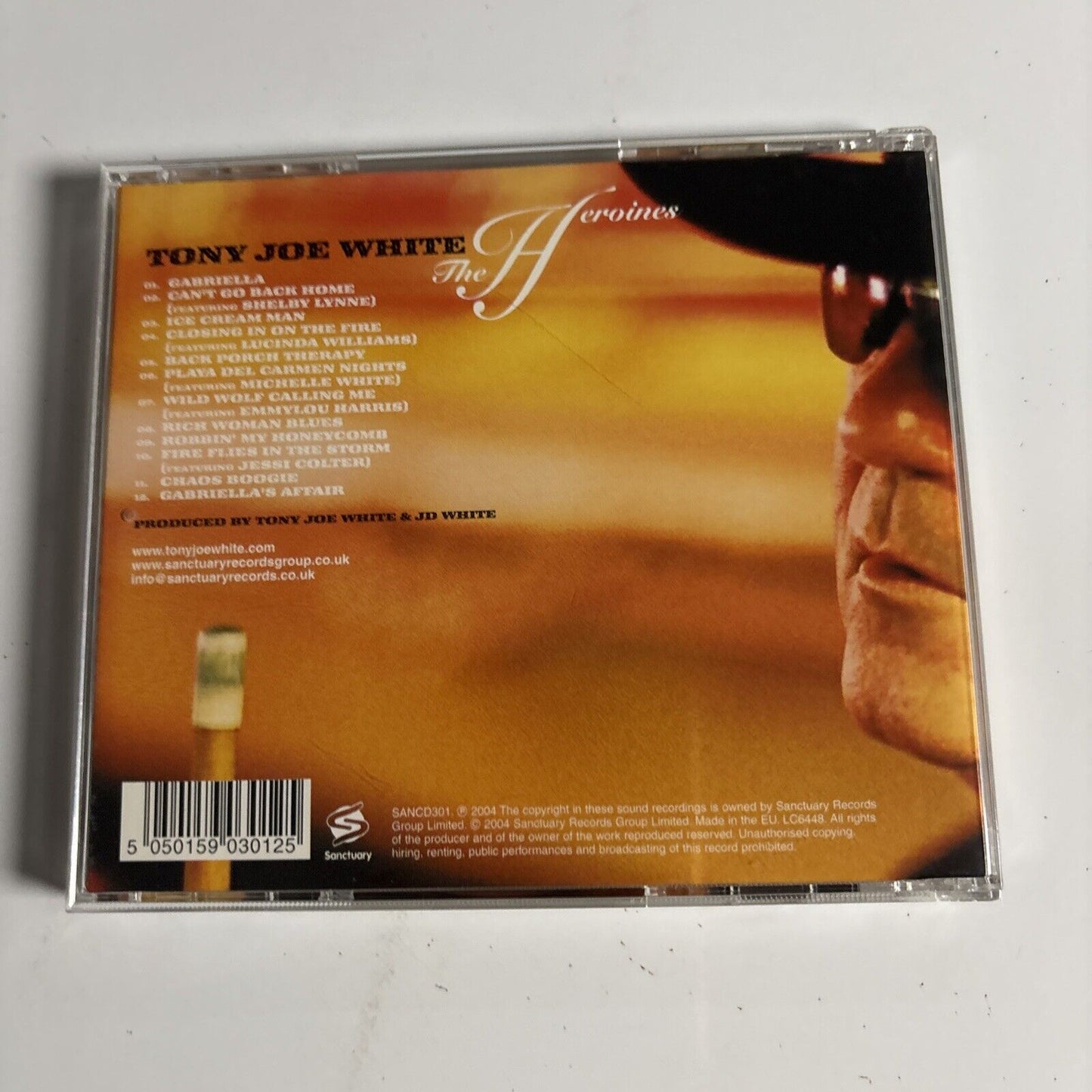 Tony Joe White – The Heroines (CD, 2004) SANCD301