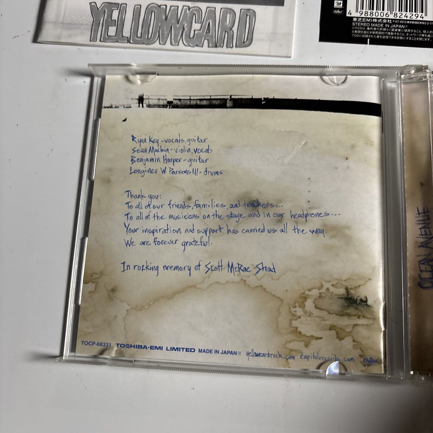 Yellowcard – Ocean Avenue (CD, 2004) tocp-66331 Japan obi