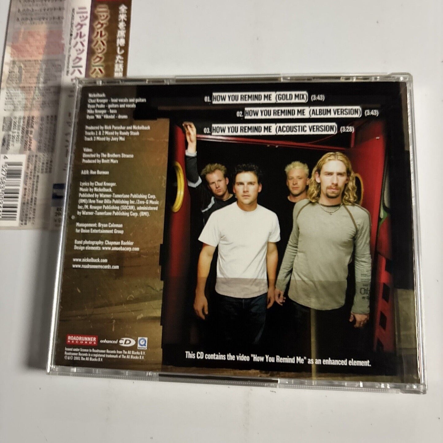 Nickelback – How You Remind Me (CD, 2002) rrcy-29031 Japan obi