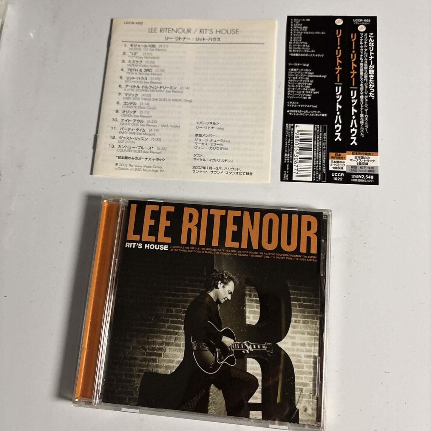 Lee Ritenour – Rit's House (CD, 2002) uccr-1022 Japan Bonus Track, obi