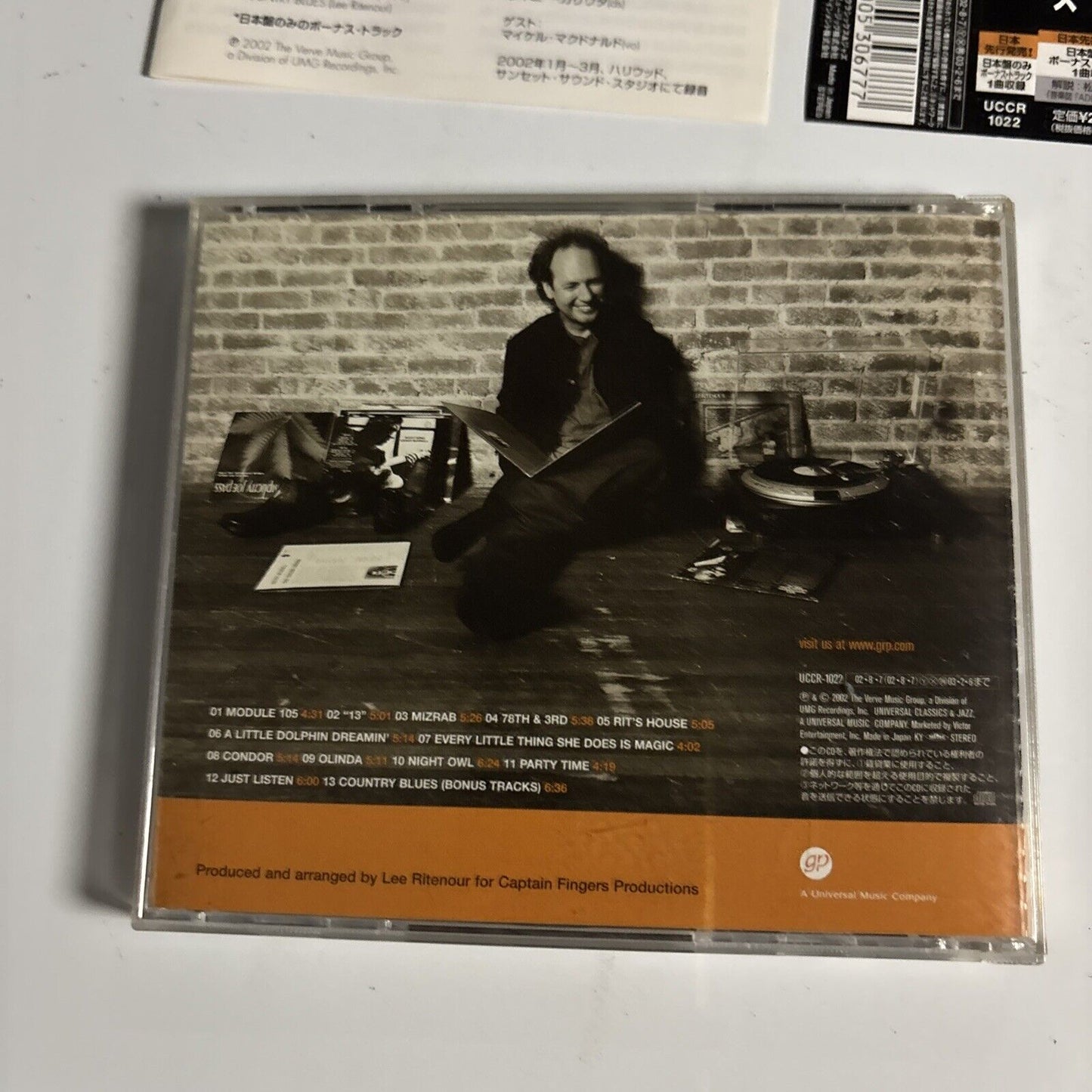 Lee Ritenour – Rit's House (CD, 2002) uccr-1022 Japan Bonus Track, obi