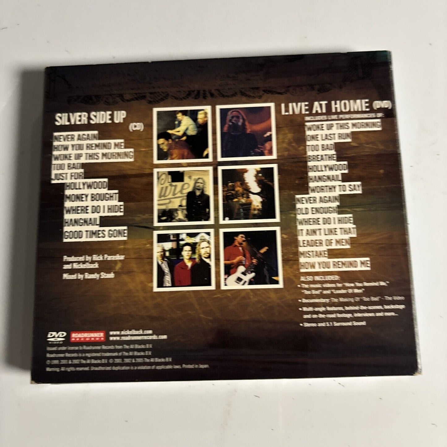 Nickelback – Silver Side Up / Live At Home 25th Anniversary CD + DVD 2006 Japan