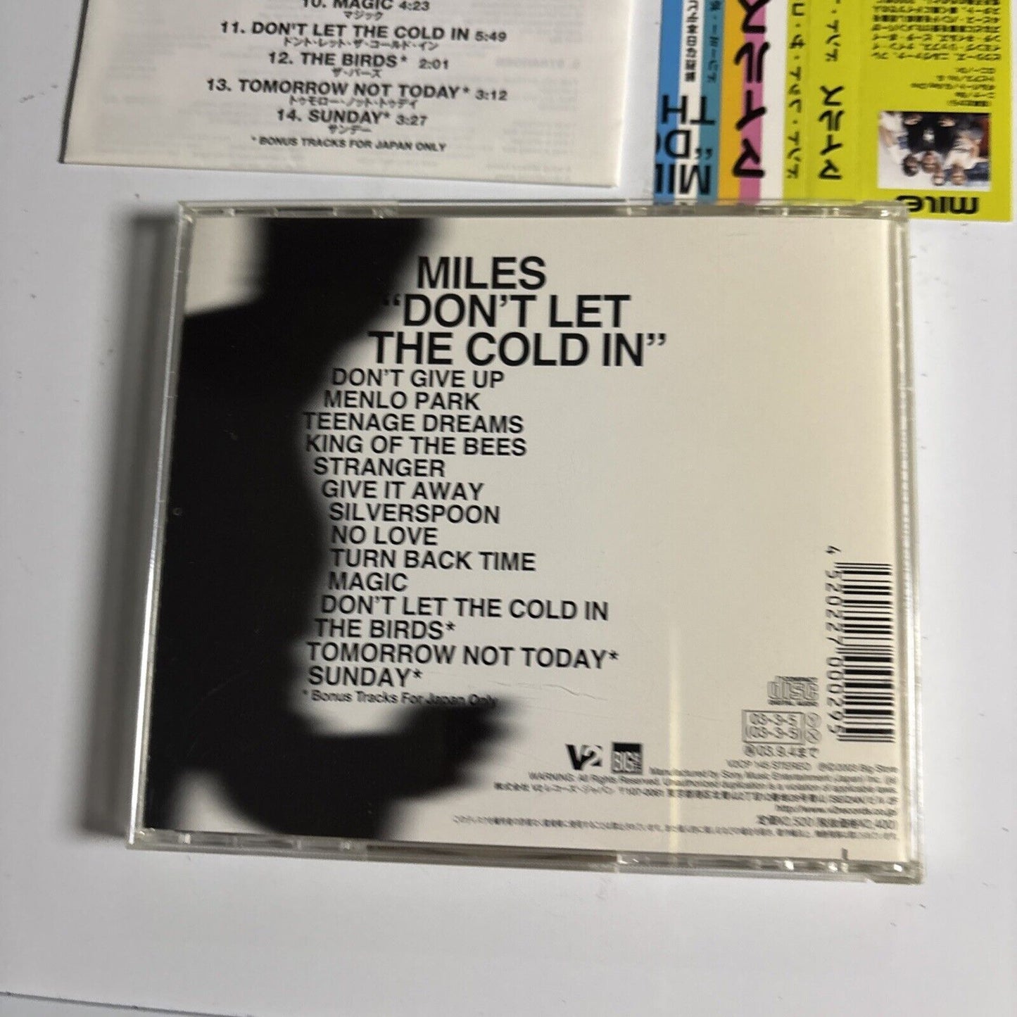 Miles – Don't Let The Cold In (CD, 2003) v2cp-145 Japan Bonus Track, obi