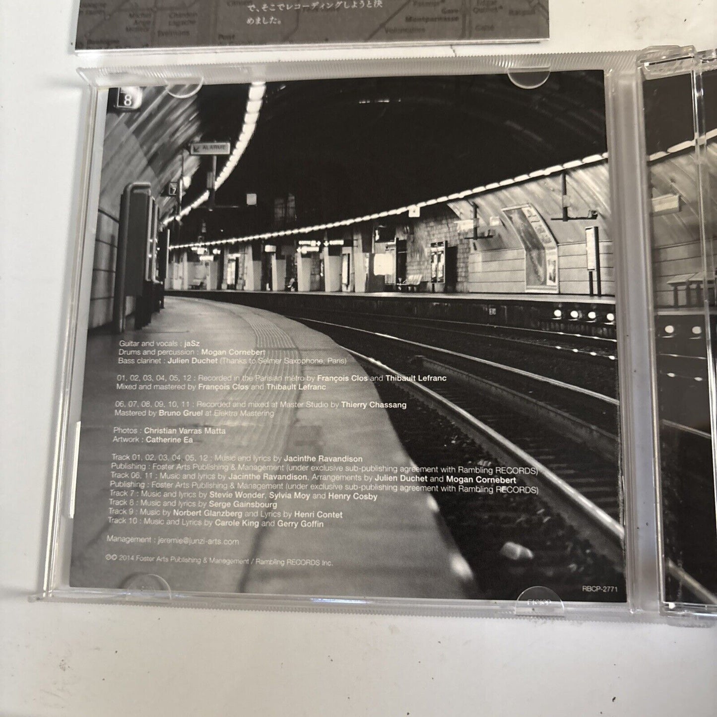 Jasz – Metro From the Paris subway (CD, 2014) rbcp-2771 Japan obi