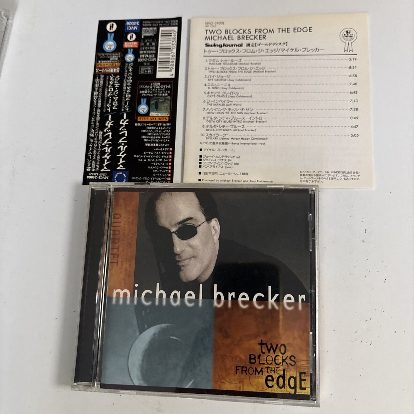 Michael Brecker – Two Blocks From The Edge (CD, 1998) Japan Bonus Track obi