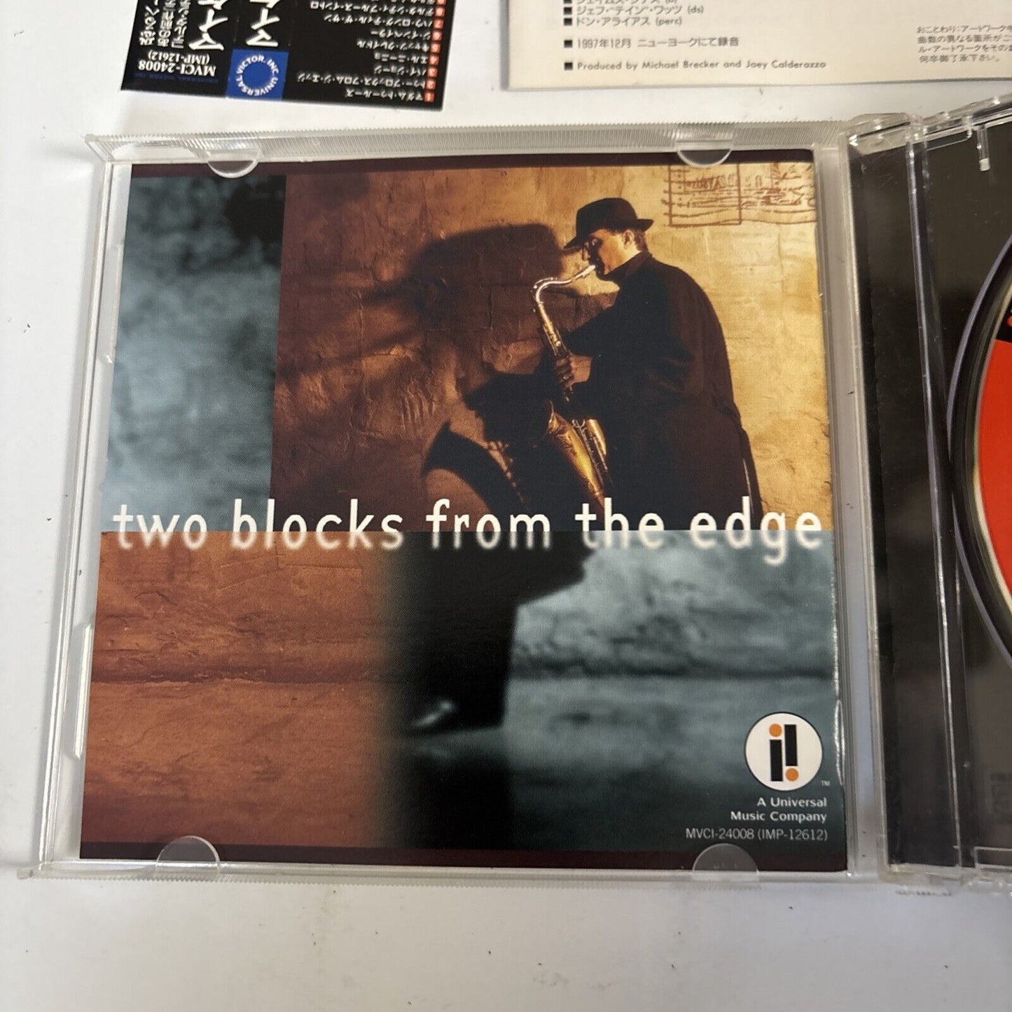 Michael Brecker – Two Blocks From The Edge (CD, 1998) Japan Bonus Track obi