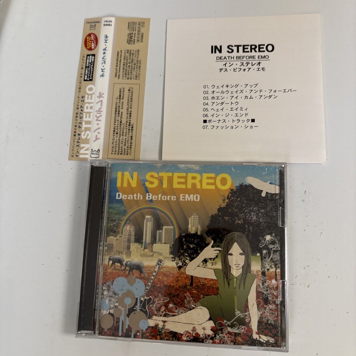 In Stereo – Death Before EMO (CD, 2006) tbws-1010j Japan Bonus Track, obi