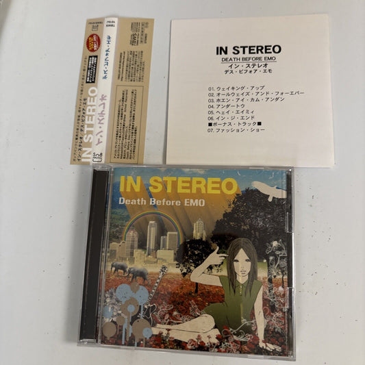 In Stereo – Death Before EMO (CD, 2006) tbws-1010j Japan Bonus Track, obi