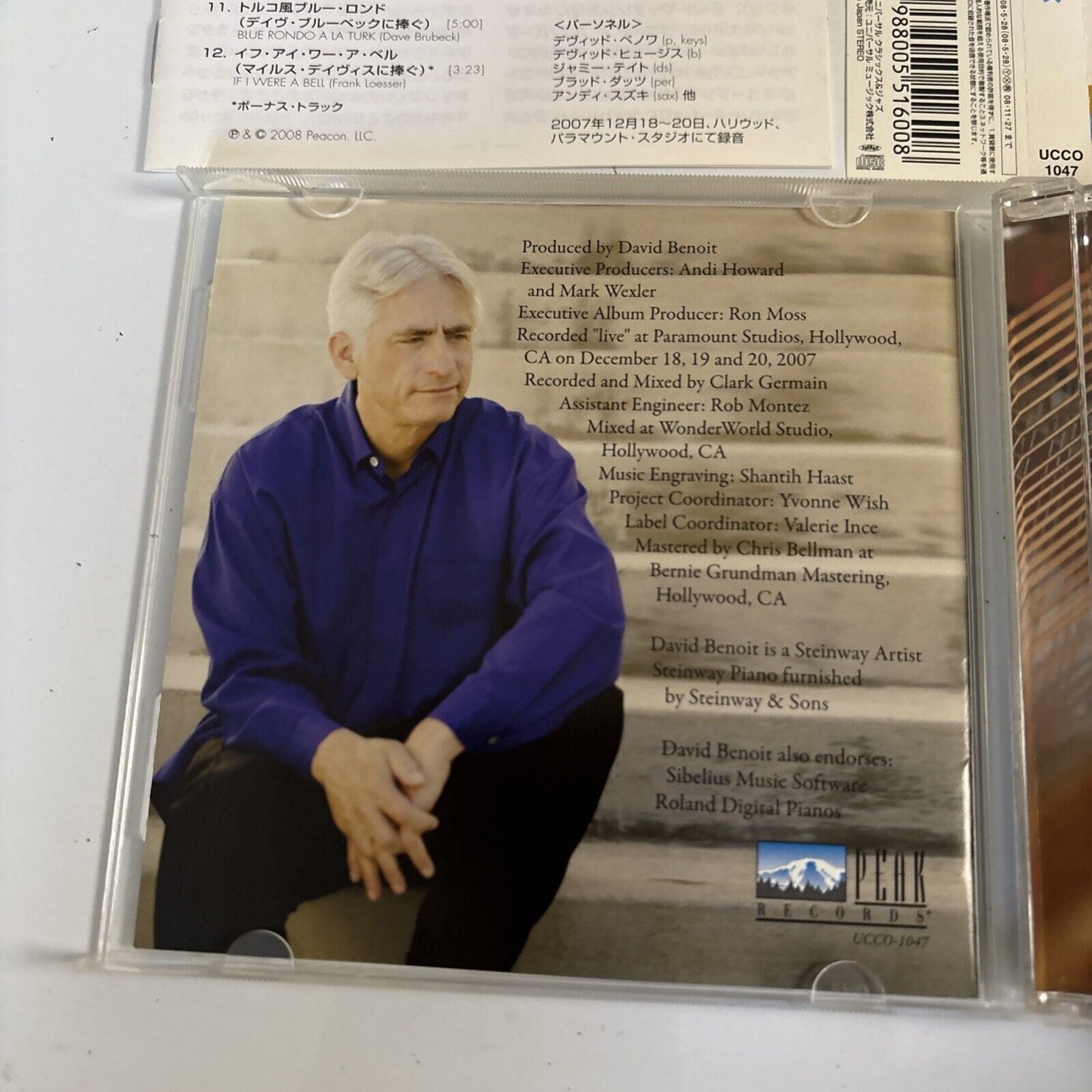 David Benoit – Heroes (CD, 2008) ucco-1047 Japan Bonus Track, obi