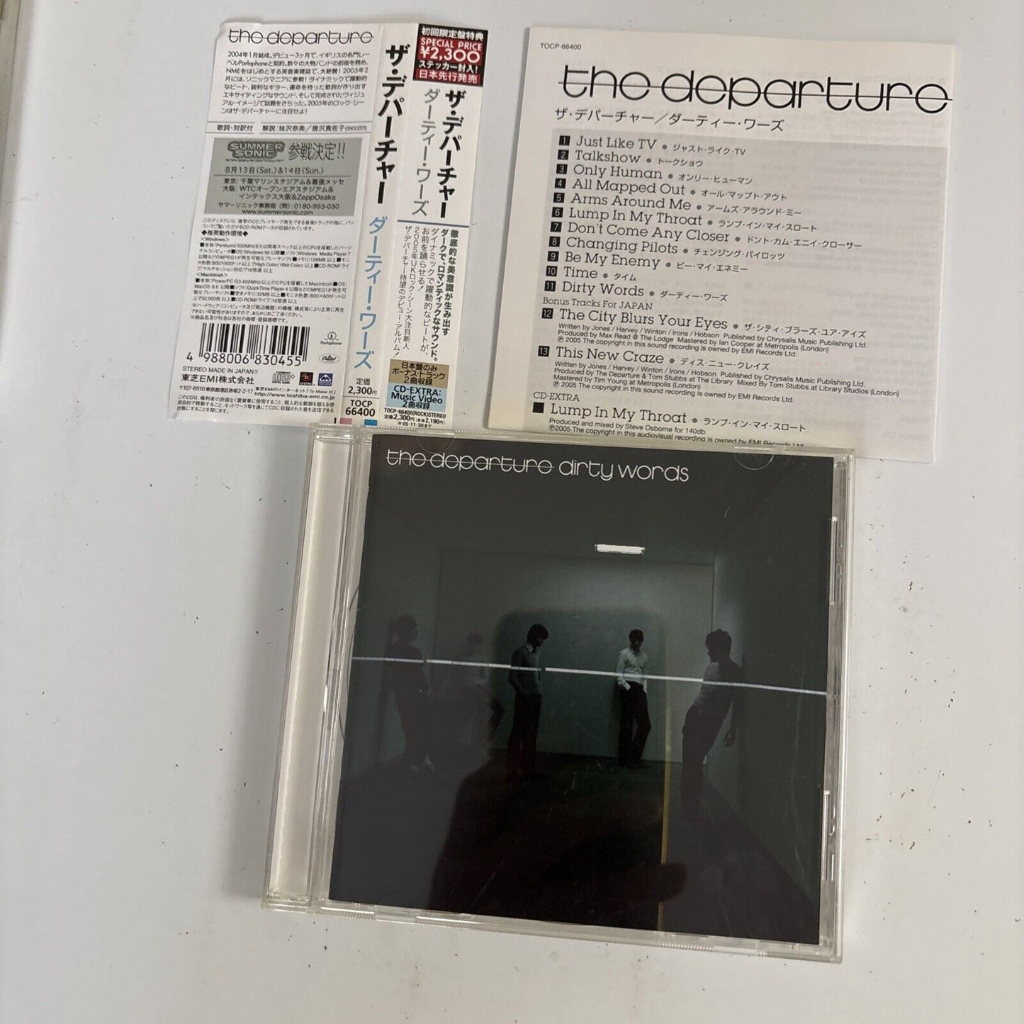 The Departure – Dirty Words (CD, 2005) tocp-66400 Japan Bonus Track, obi