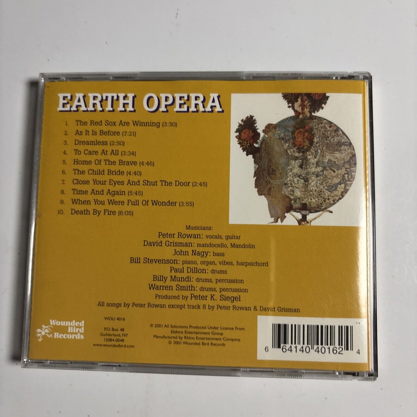 Earth Opera – Earth Opera  (CD, 2001) WOU 4016