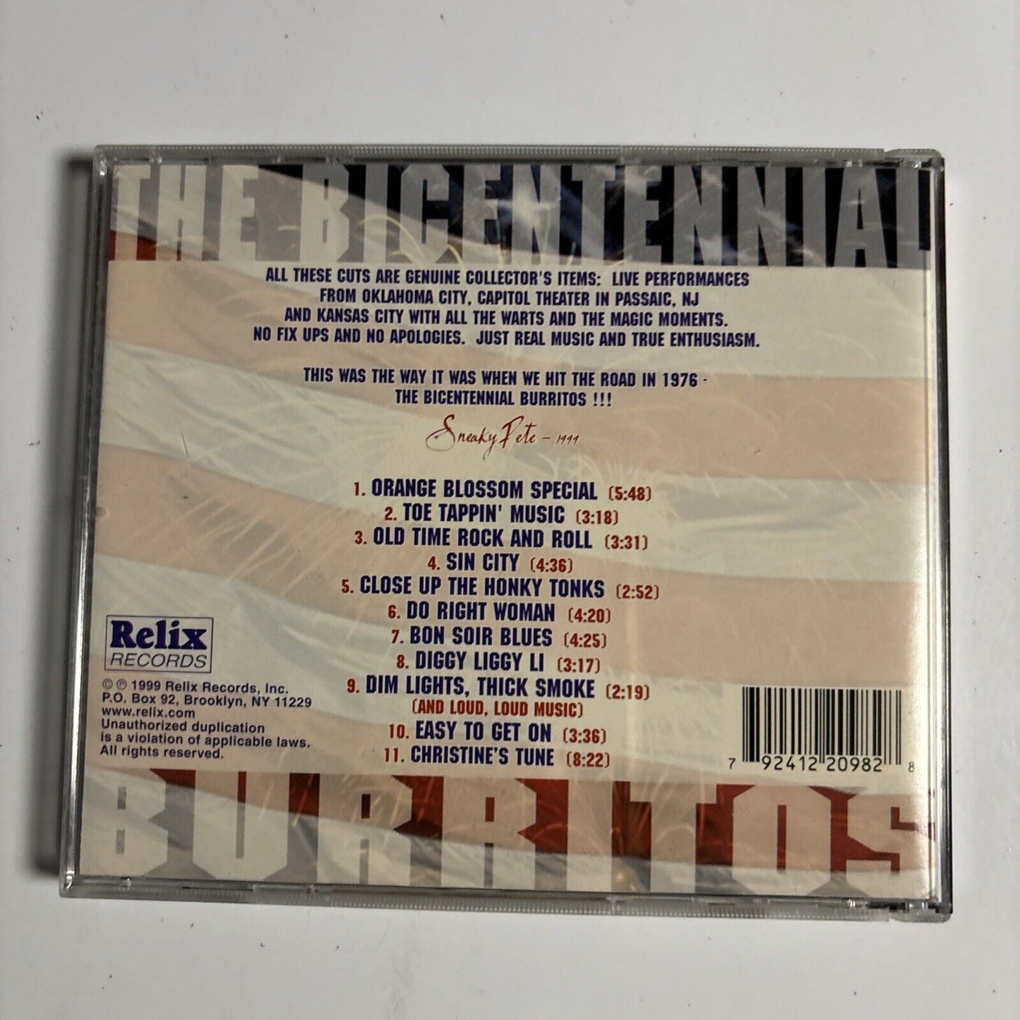 The Flying Burrito Bros. – The Bicentennial Burritos (CD, 1999)