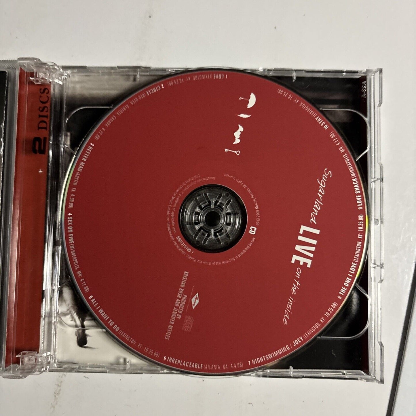 Sugarland – Live On The Inside (CD + DVD, 2009) B001319100
