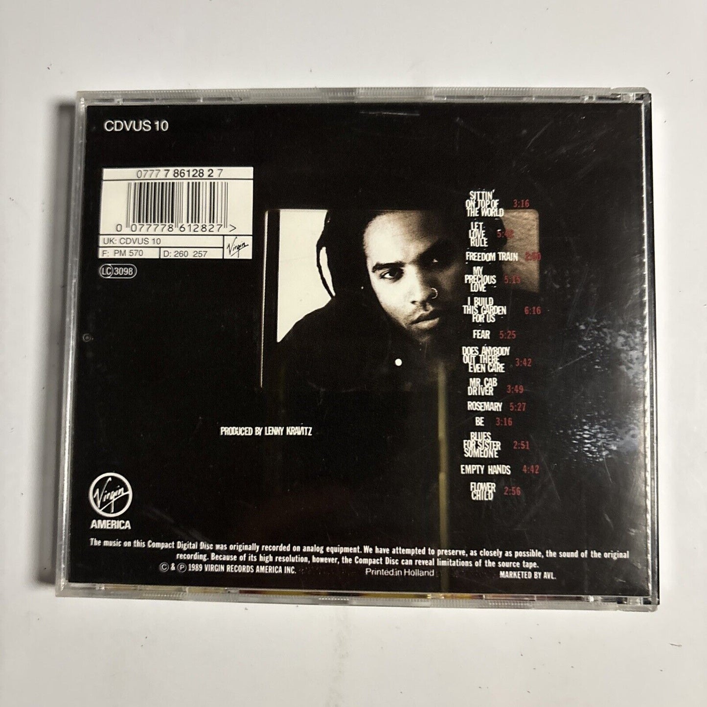 Lenny Kravitz – Let Love Rule (CD, 1989) CDVUS 10