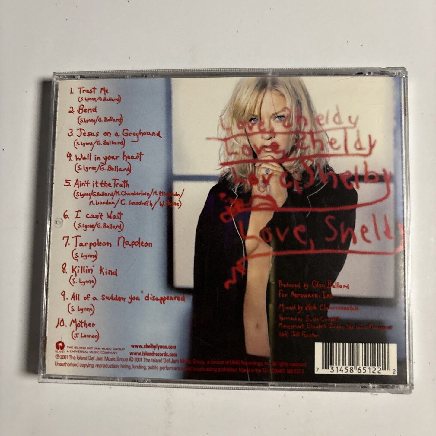 Shelby Lynne – Love, Shelby (CD, 2001) 586 512-2