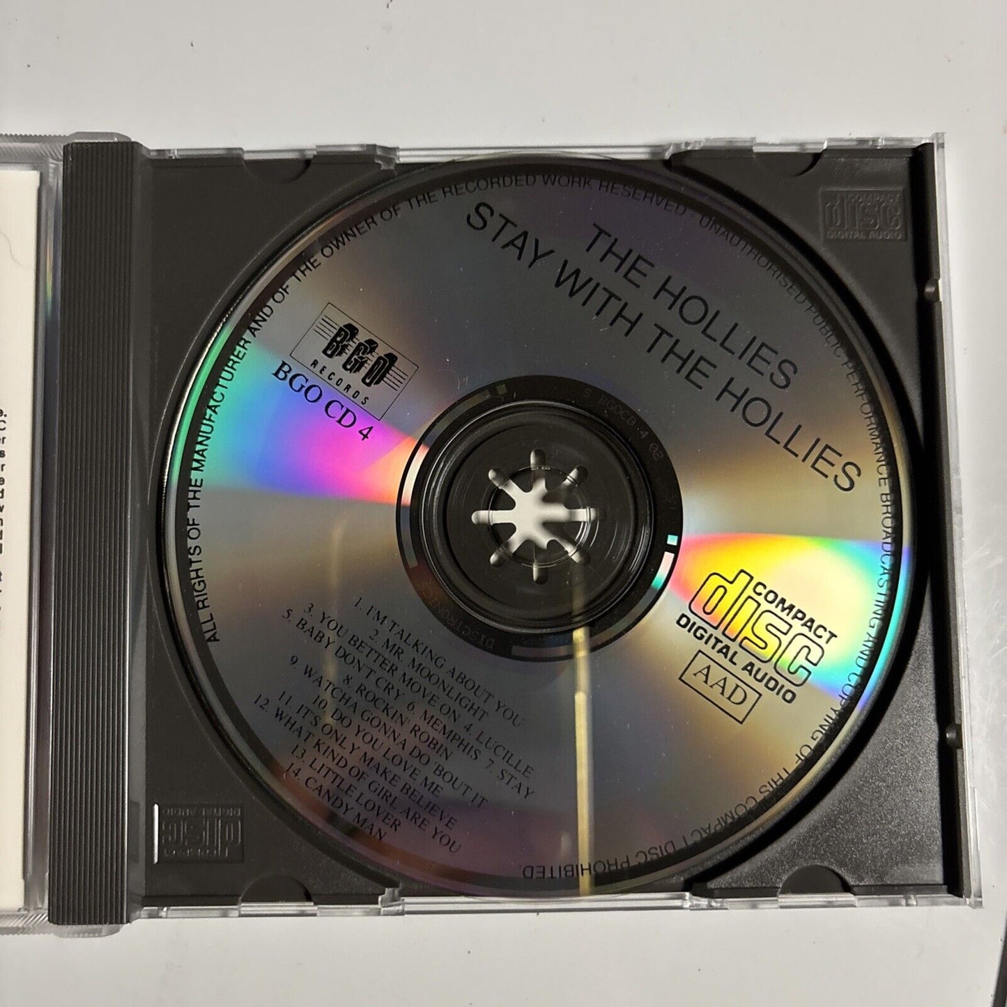 The Hollies – Stay With The Hollies (CD, 1987) BGOCD4