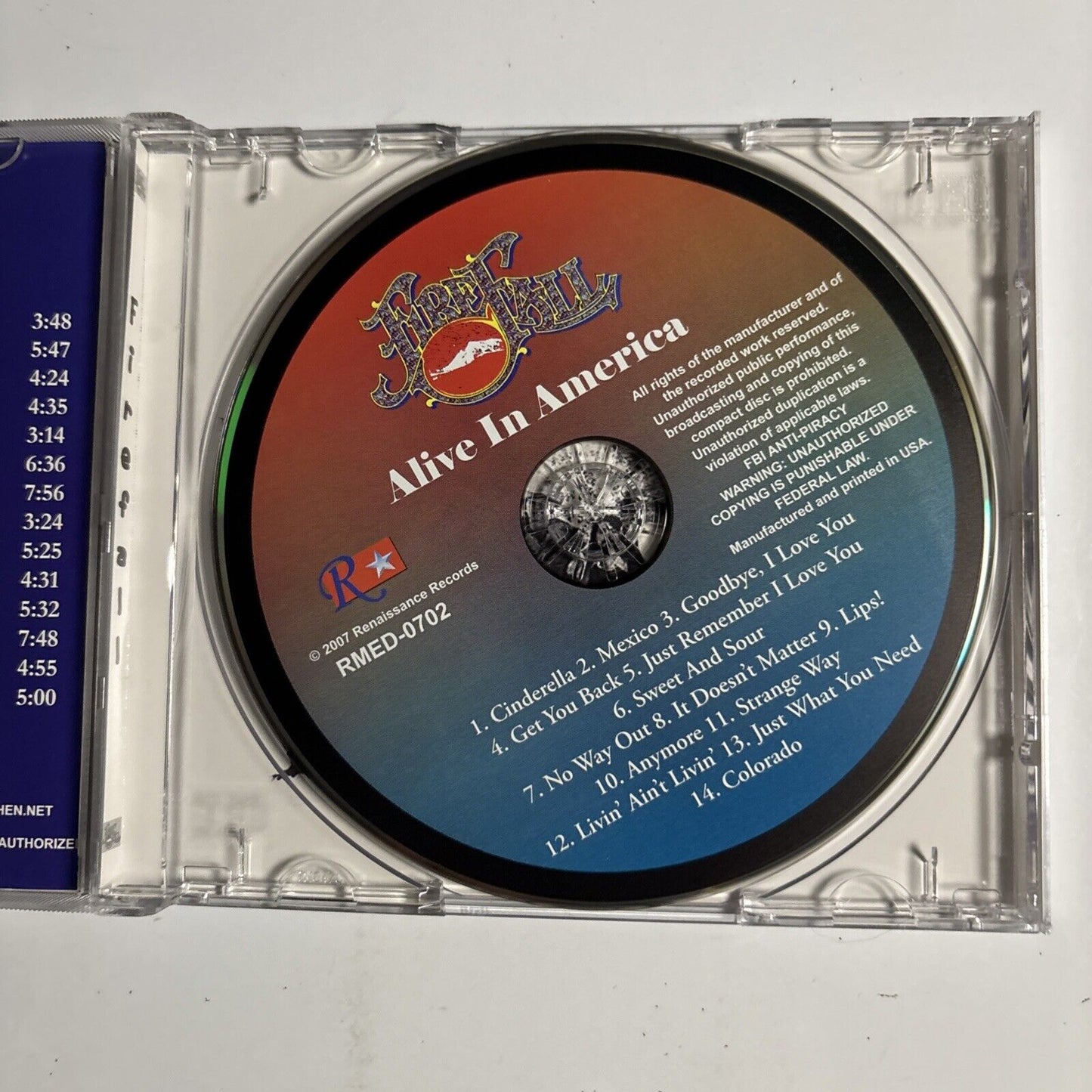 Firefall – Alive in America (CD, 2006) RMED00702