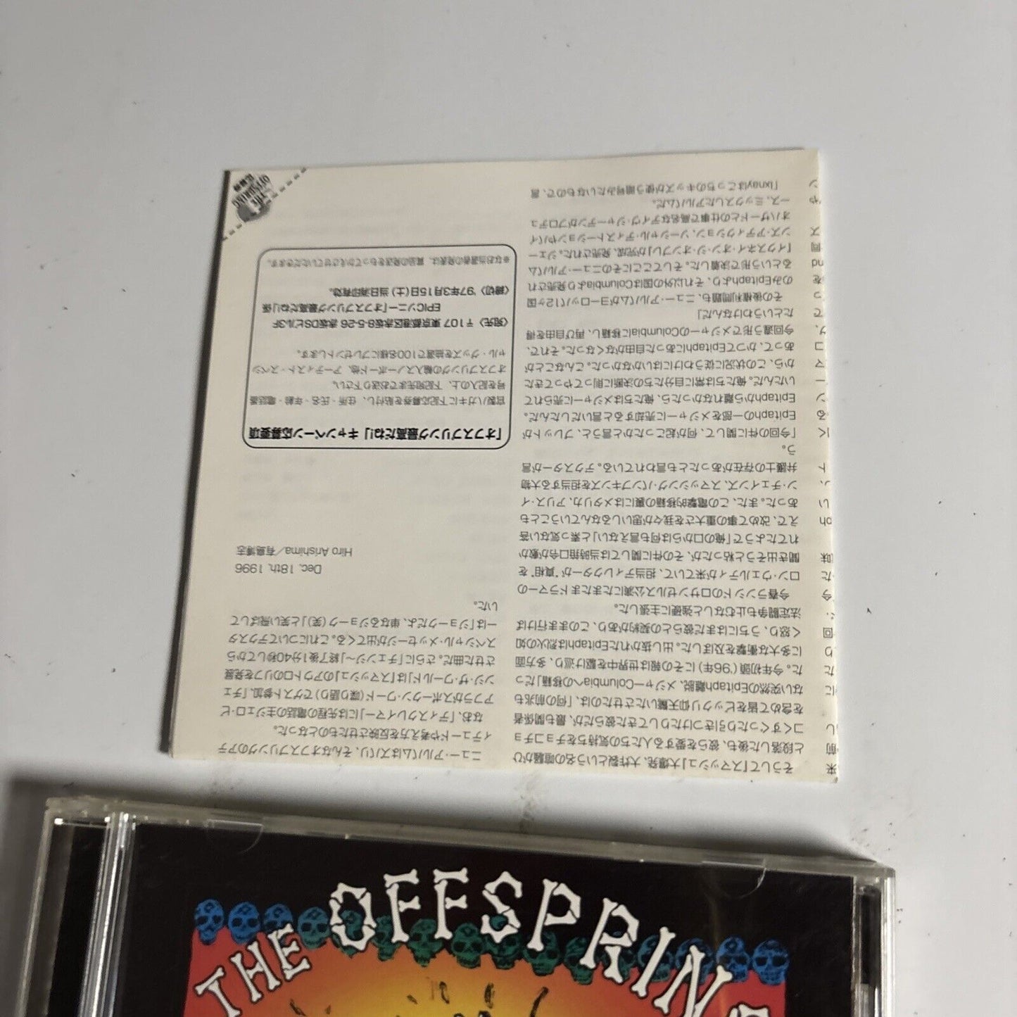 The Offspring – Ixnay On The Hombre (CD, 1997) ESCA 6570 Japan