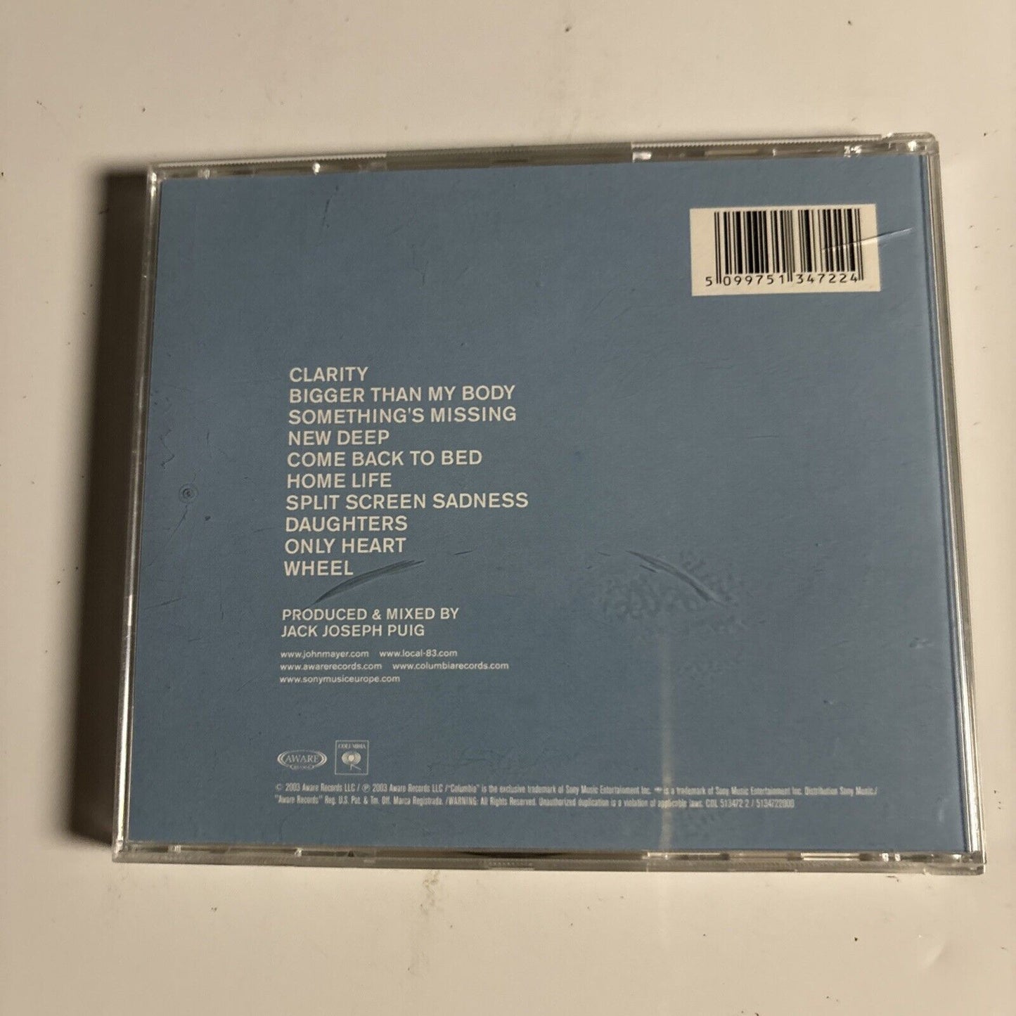 John Mayer – Heavier Things (CD, 2003) 513472 2