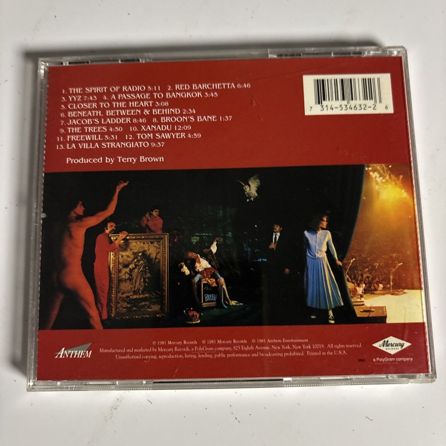 Rush – Exit...Stage Left (CD, 1997)