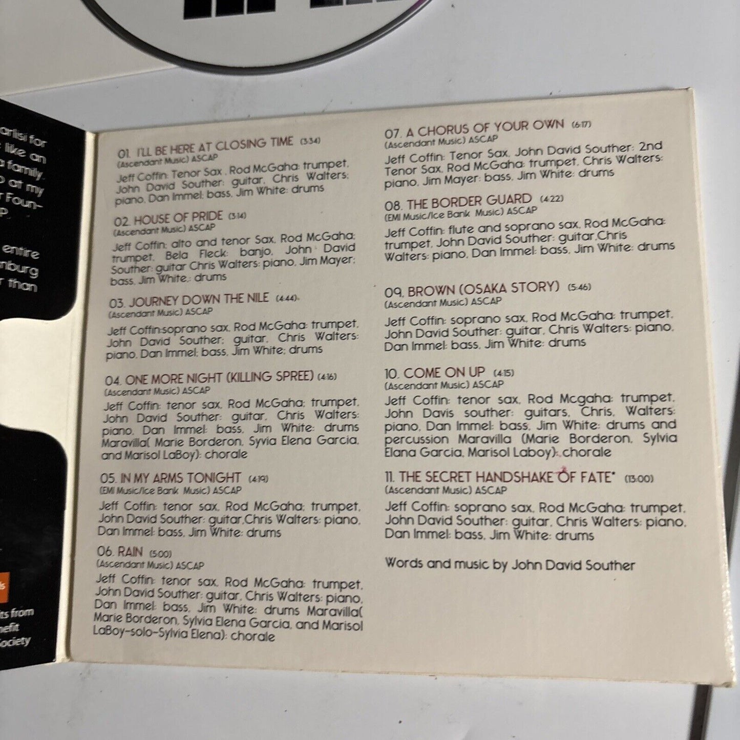 JD Souther – If The World Was You (CD, 2008) SC001  Digipak