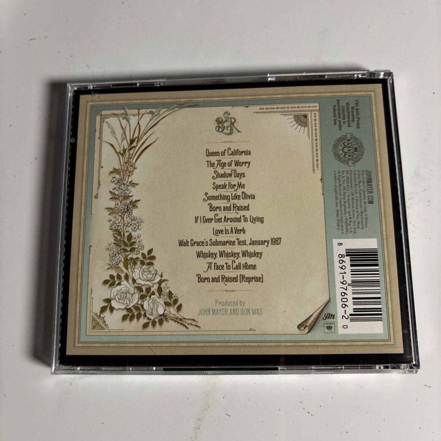 John Mayer – Born And Raised (CD, 2012)
