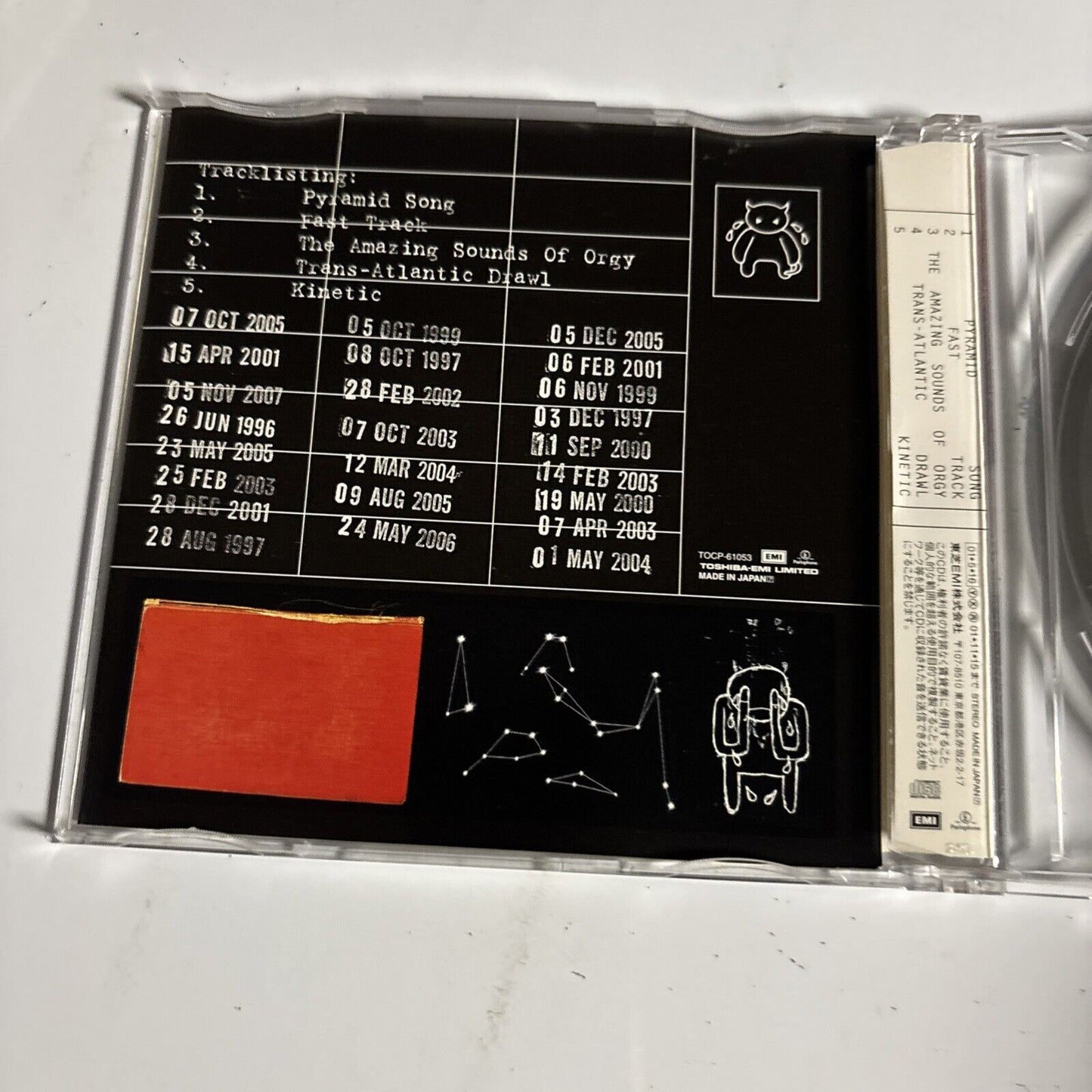Radiohead – Pyramid Song (CD, 2001) tocp-61053 Japan