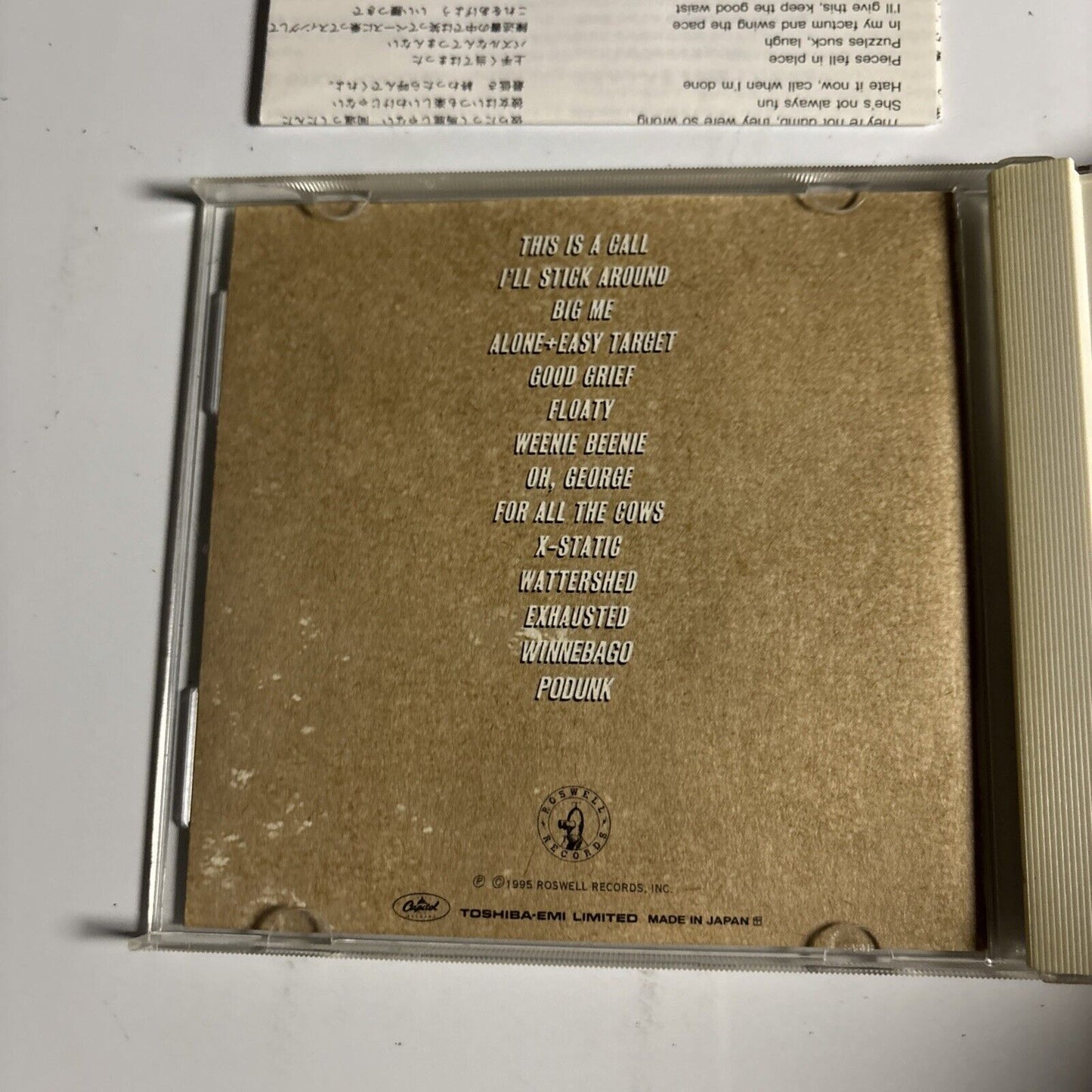 Foo Fighters – Foo Fighters (CD, 1995) tocp-8622 Japan