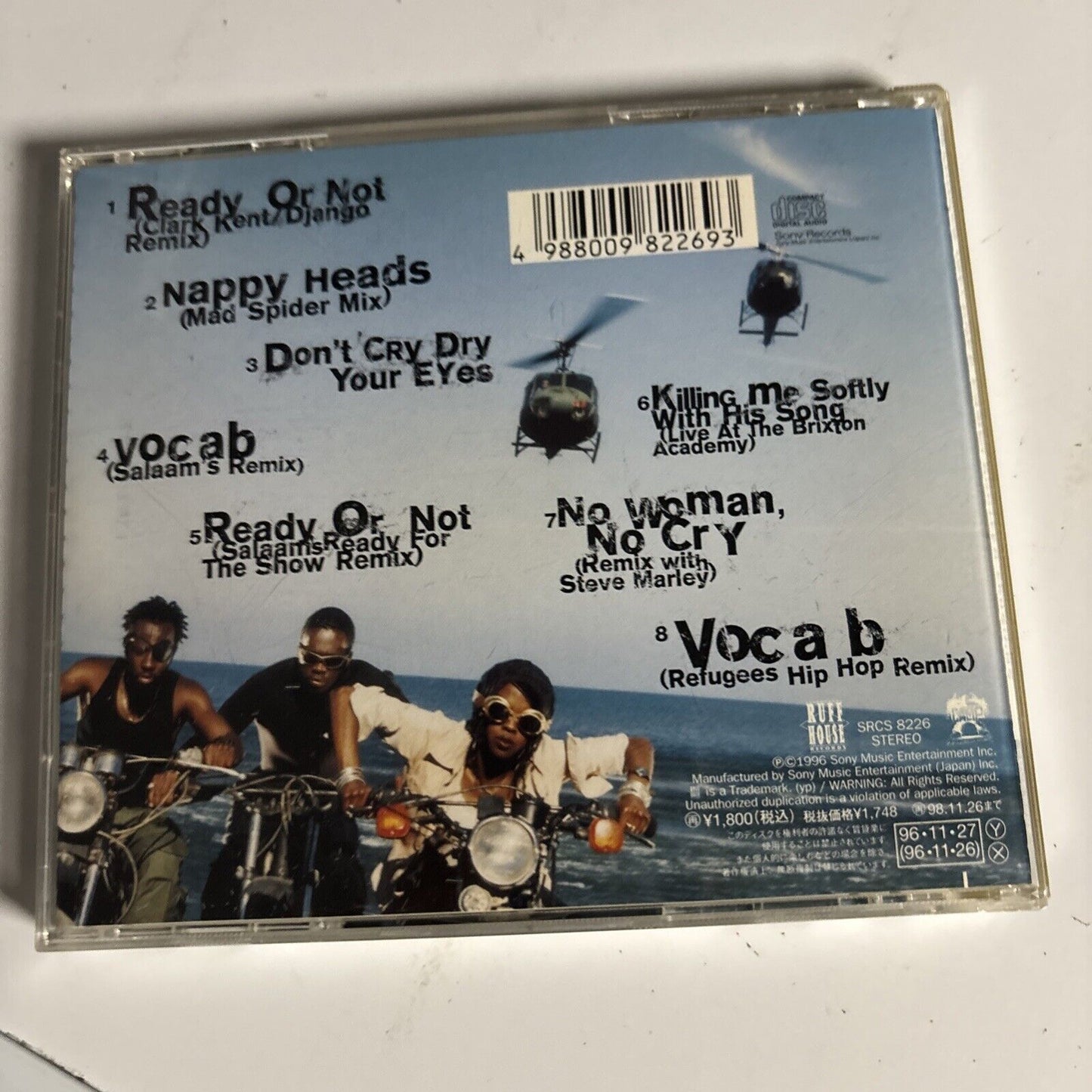 Fugees – Bootleg Versions (CD, 1996) srcs-8226 Japan