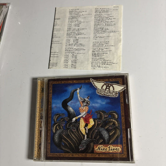 Aerosmith – Nine Lives (CD, 1997) srcs-8263 Japan Bonus Track
