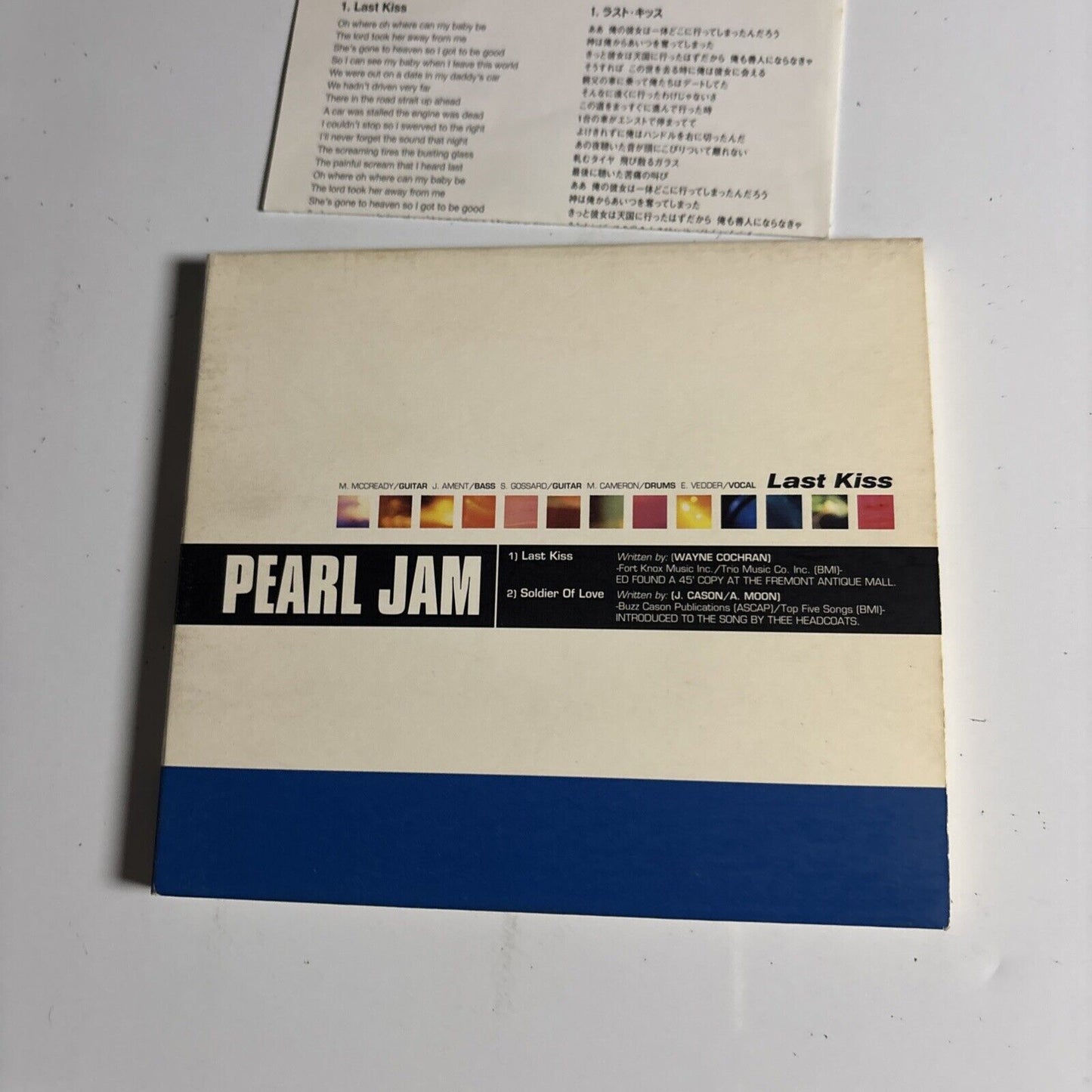 Pearl Jam – Last Kiss (CD, 1999) srcs-8969 Japan Digipak