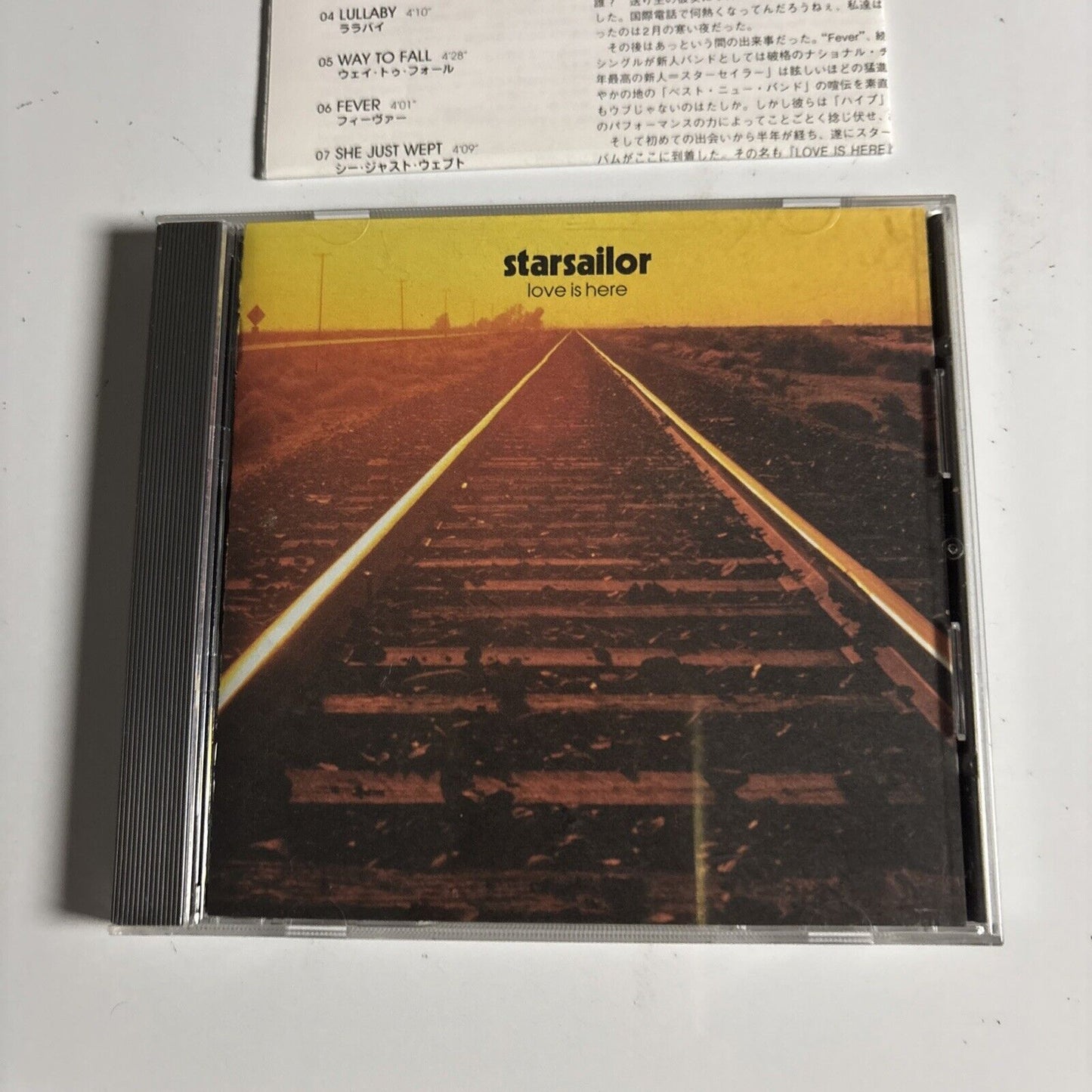 Starsailor – Love Is Here (CD, 2001) tocp-65799 Japan