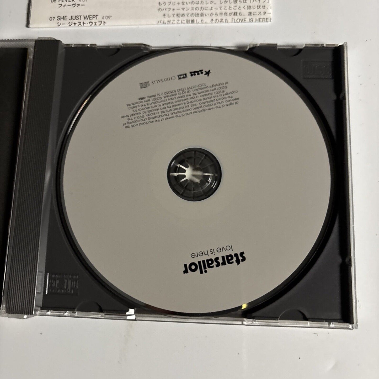 Starsailor – Love Is Here (CD, 2001) tocp-65799 Japan