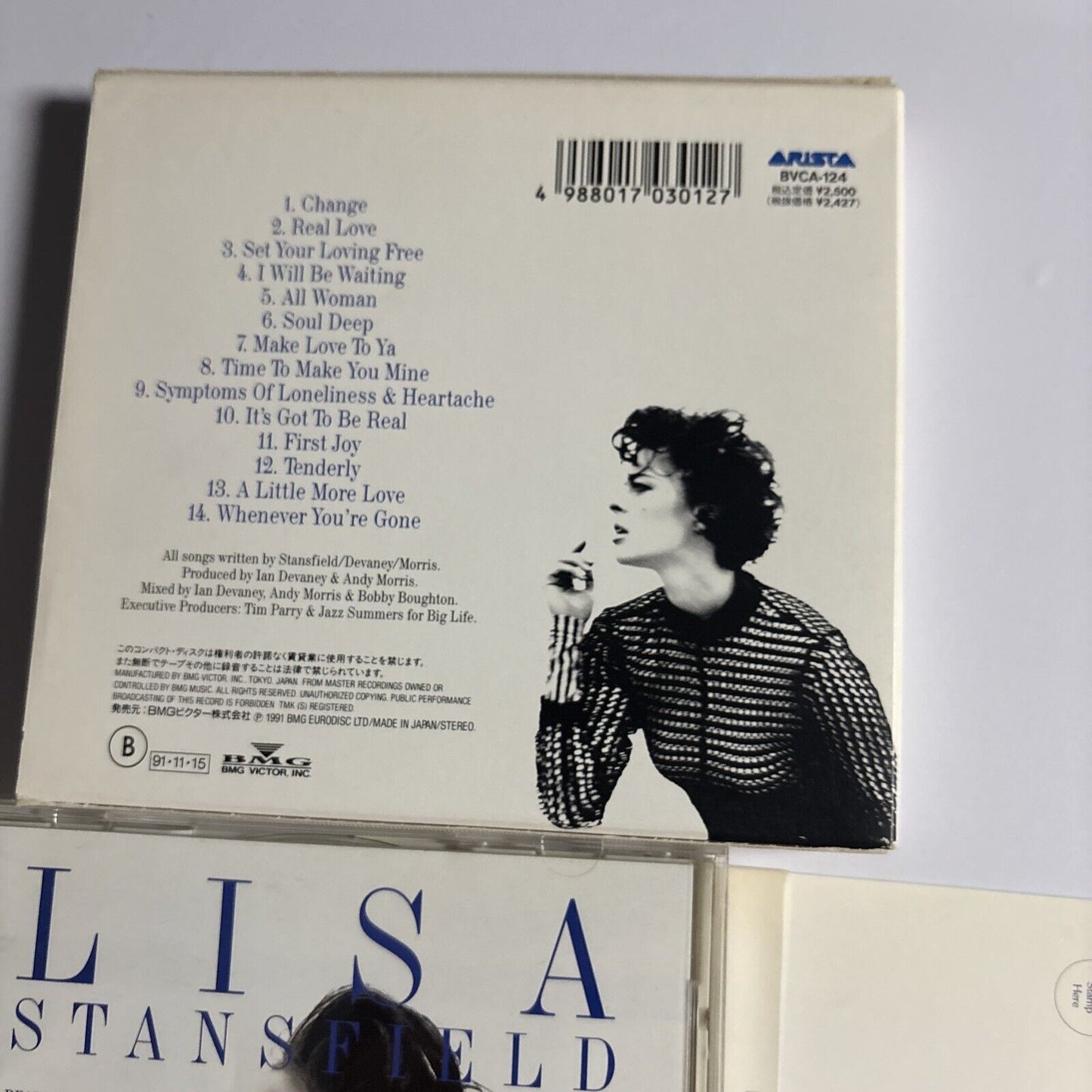 Lisa Stansfield – Real Love (CD, 1991) bvca-124 Postcards, Bonus Japan Track