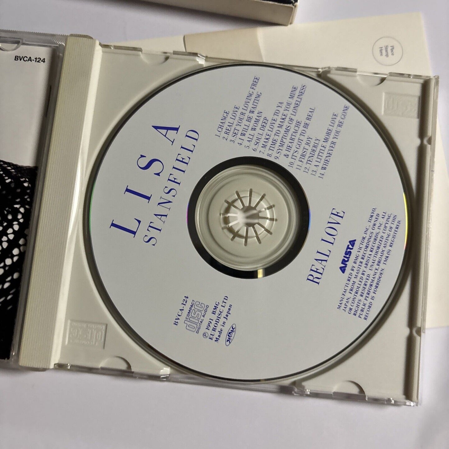 Lisa Stansfield – Real Love (CD, 1991) bvca-124 Postcards, Bonus Japan Track