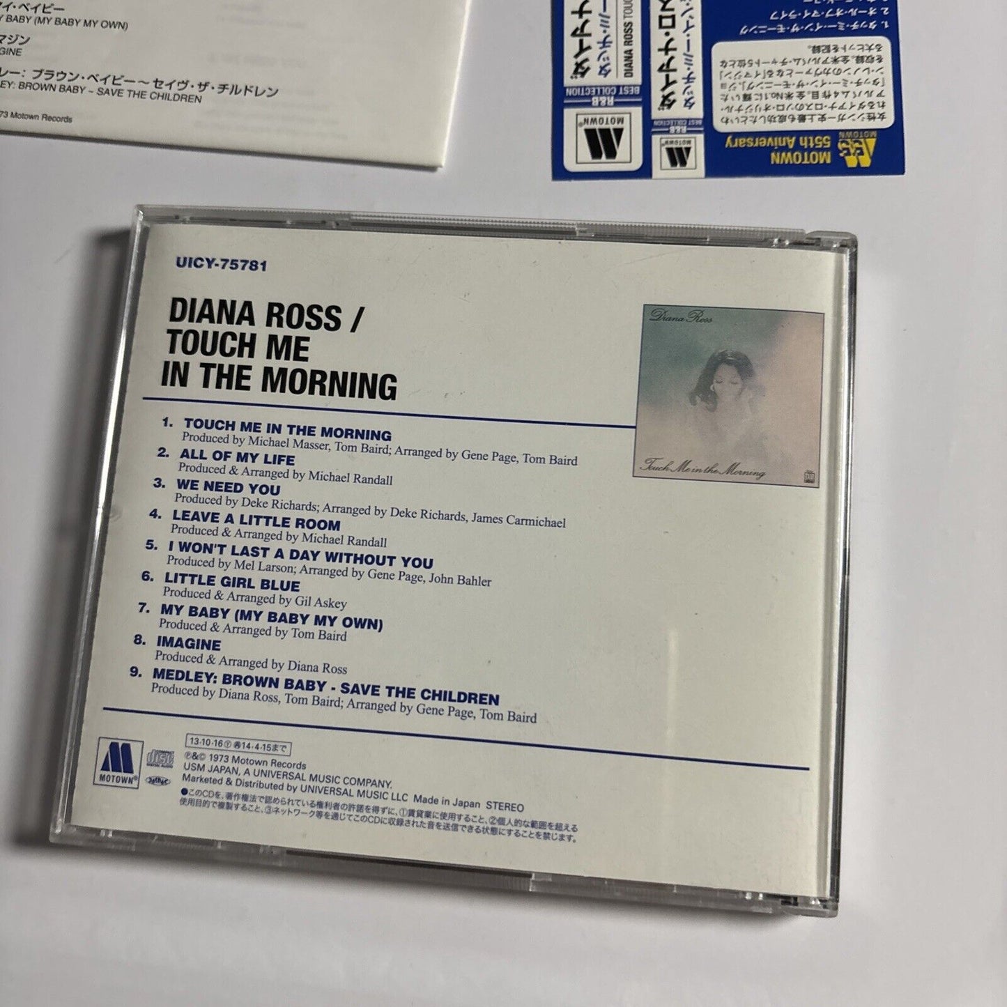 Diana Ross – Touch Me In The Morning (CD, 2013) uicy-75781 Japan obi