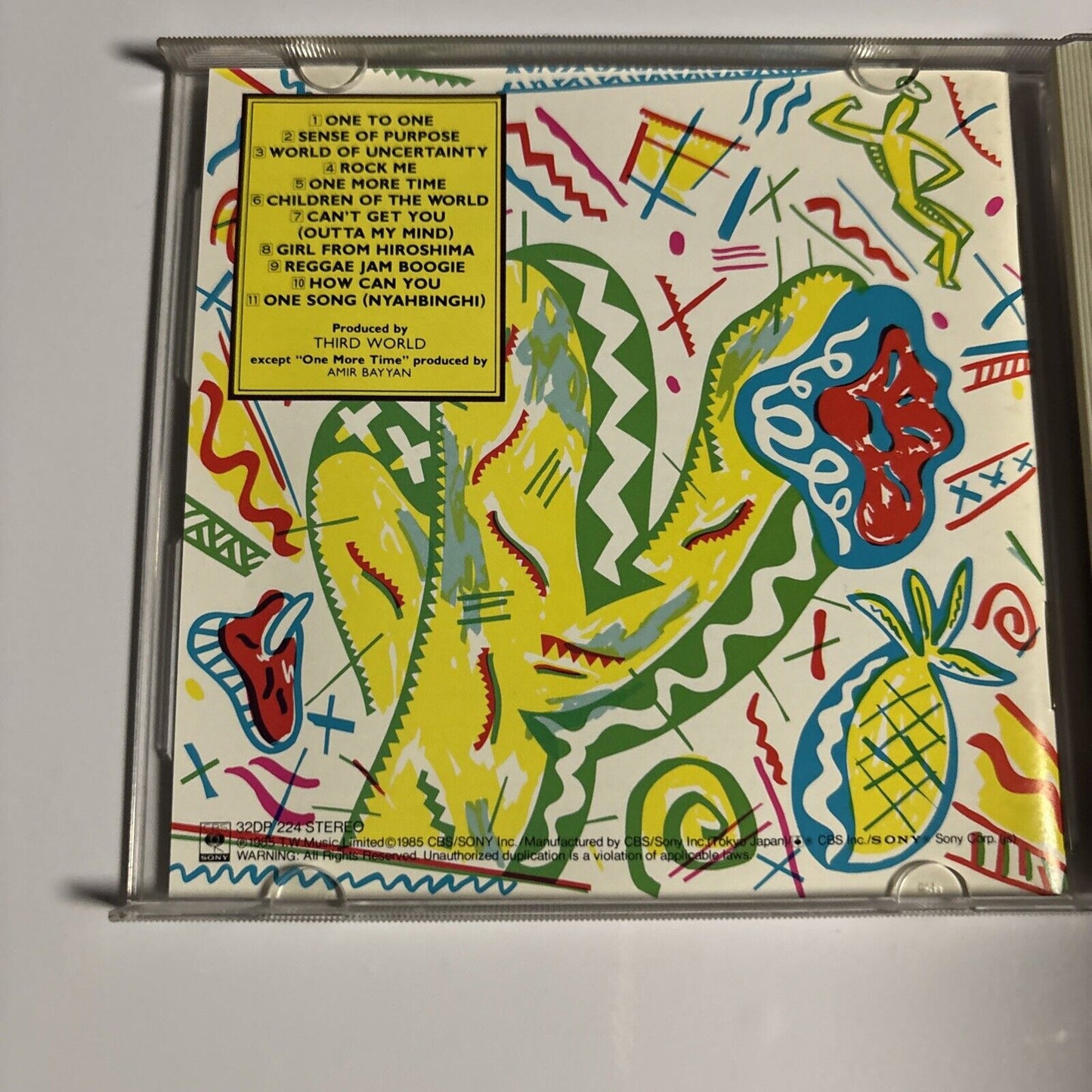 Third World – Sense Of Purpose (CD, 1985) 32dp-224 Japan