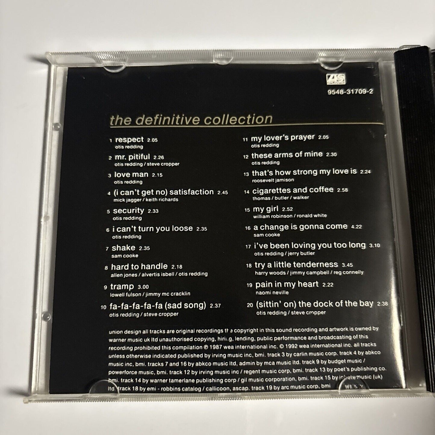 Otis Redding – The Dock Of The Bay - The Definitive Collection (CD, 1992)