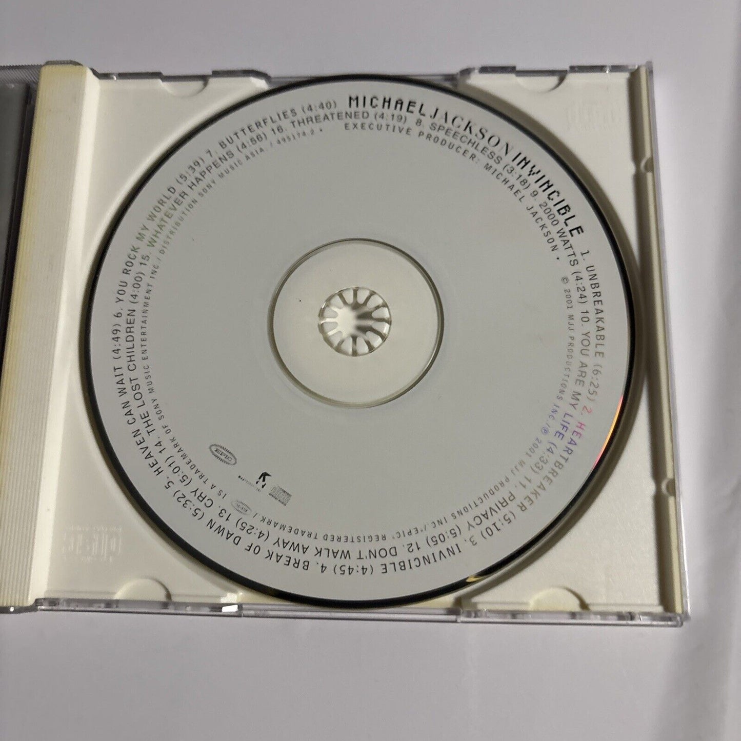 Michael Jackson – Invincible (CD, 2001) 495174 2