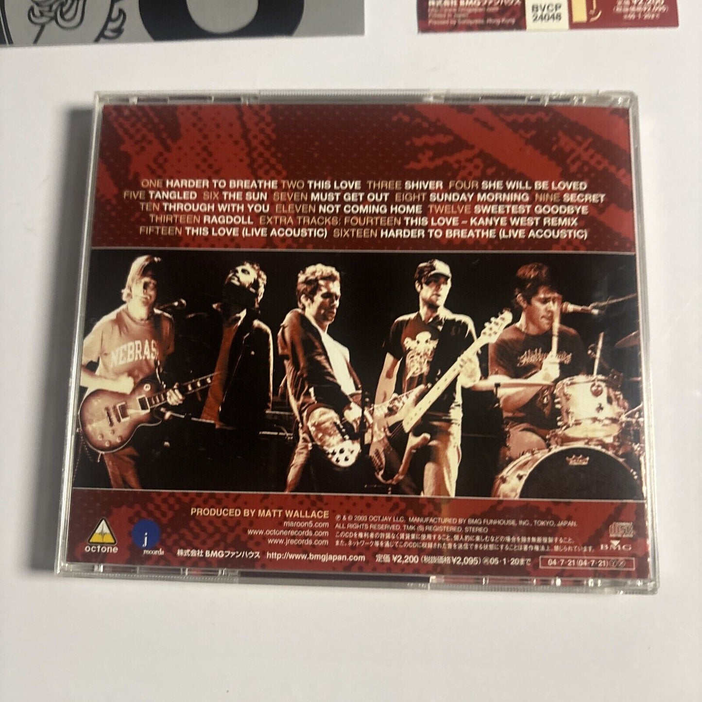 Maroon 5 – Songs About Jane (CD, 2004) bvcp-24048 Japan obi