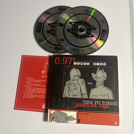 James vs. Nigo – A Bathing Ape Vs Mo'Wax (CD, 1997, 2-Disc) TFCK-87929~30 Japan