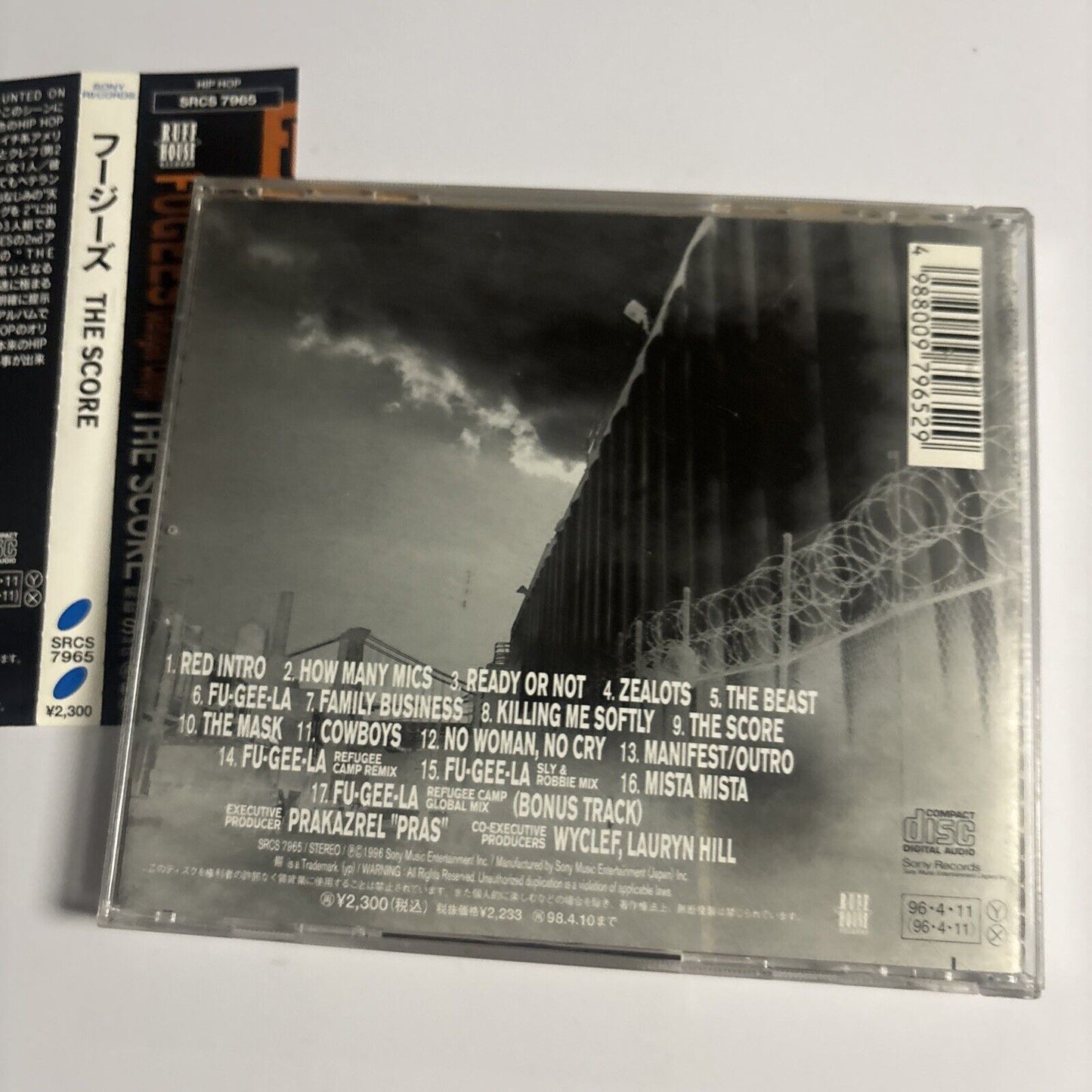 Fugees (Refugee Camp) – The Score (CD, 1996) srcs-7965 Bonus Japan Track, obi