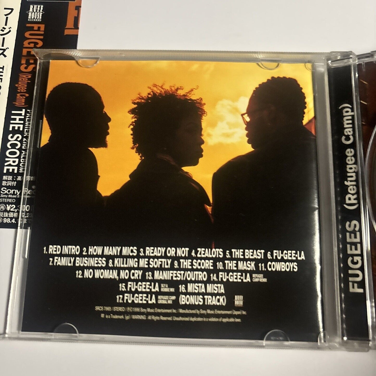 Fugees (Refugee Camp) – The Score (CD, 1996) srcs-7965 Bonus Japan Track, obi