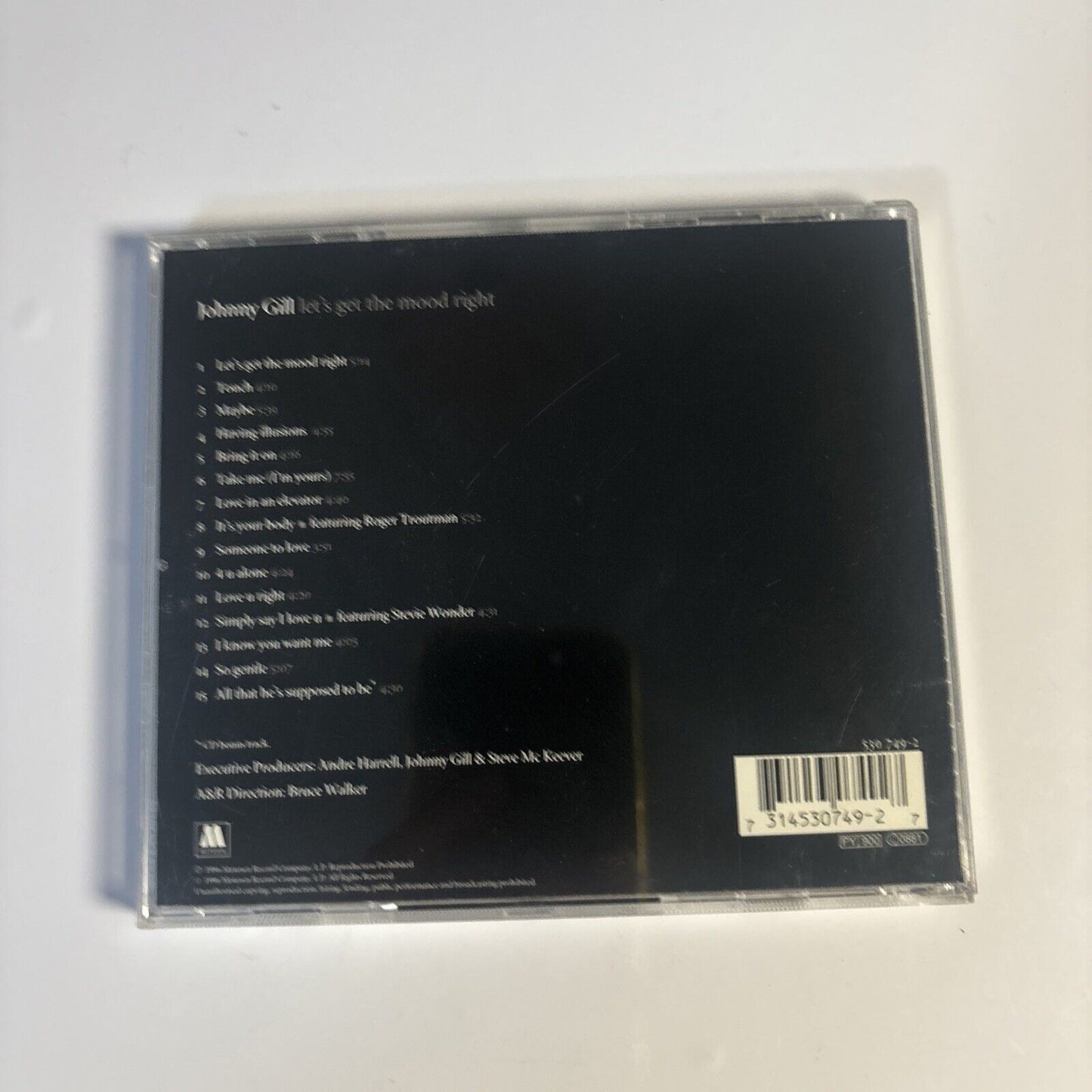 Johnny Gill – Let's Get The Mood Right (CD, 1996) 530 749-2