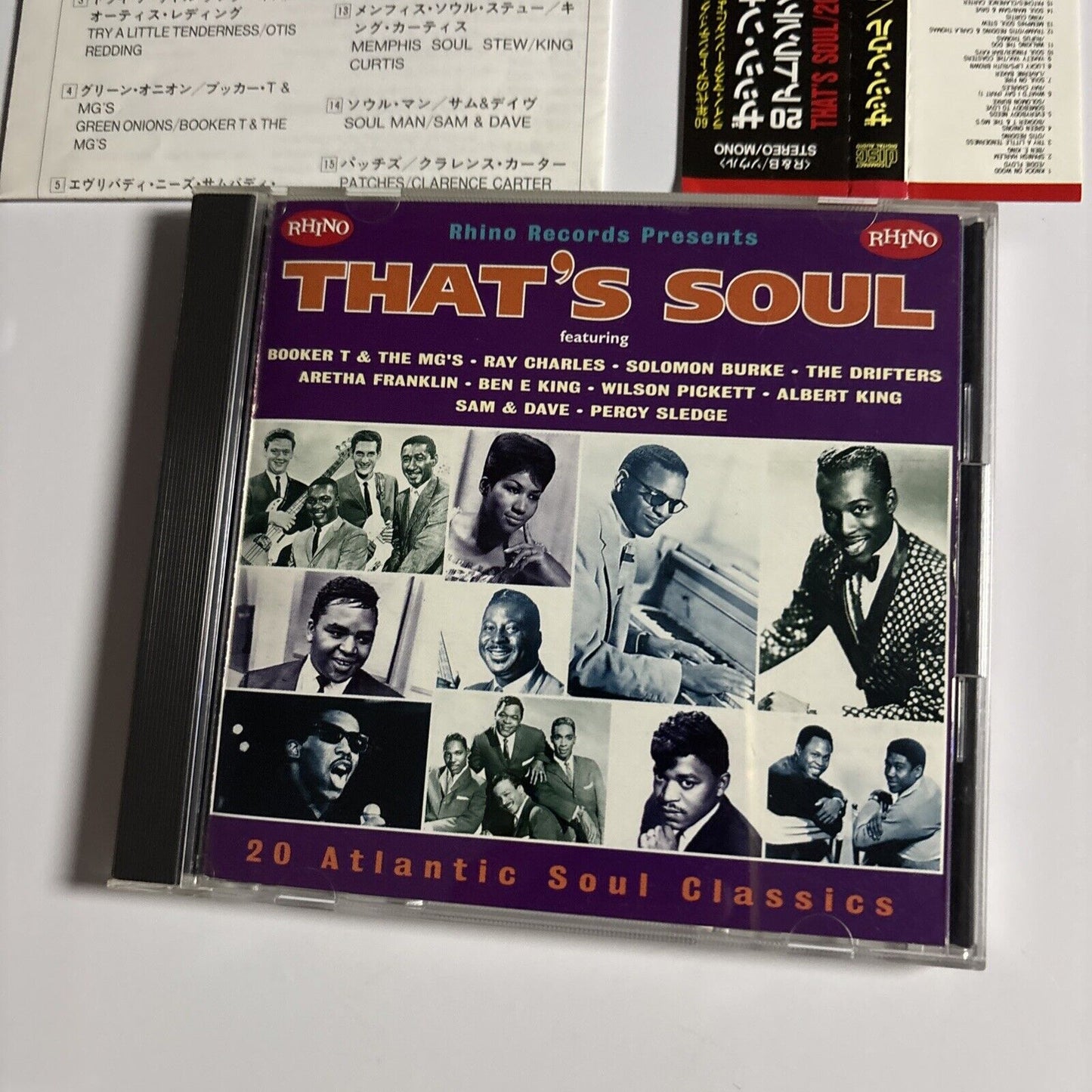 Various – That's Soul (20 Atlantic Soul Classics) (CD, 1993) amcy-632 Japan obi