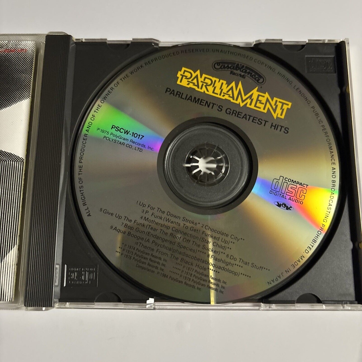 Parliament – Parliament's Greatest Hits (CD, 1990) pscw-1017 Japan