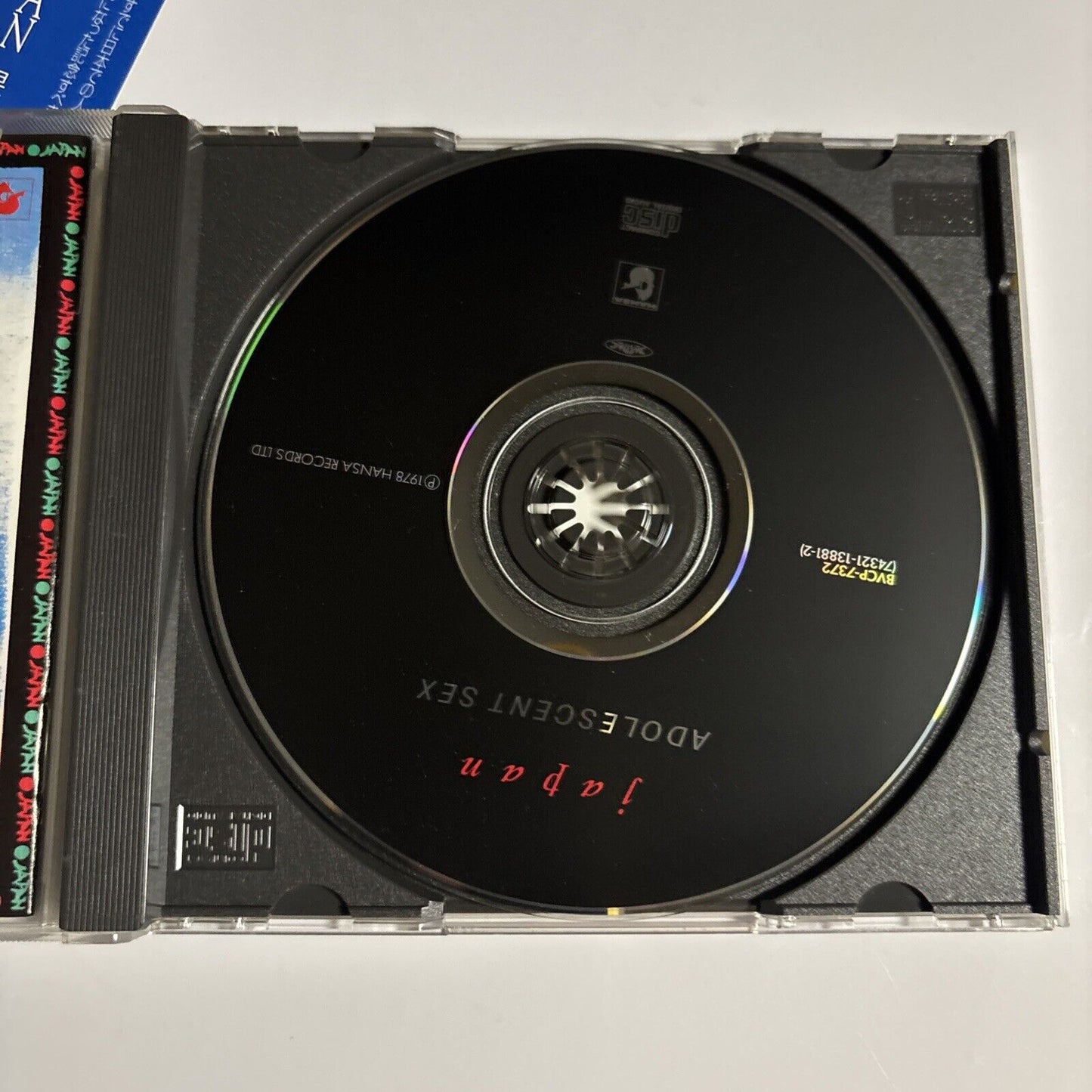 Japan – Adolescent Sex (CD, 1995) bvcp-7372 Japan obi
