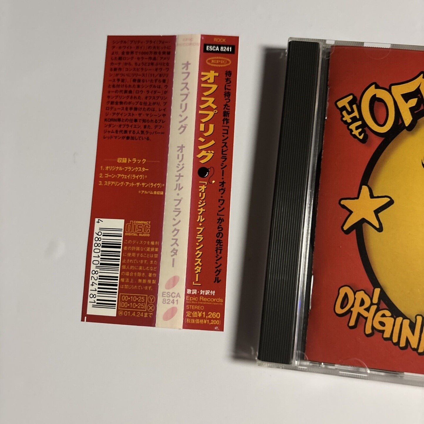 The Offspring – Original Prankster (CD, 2000) esca-8241 Japan obi