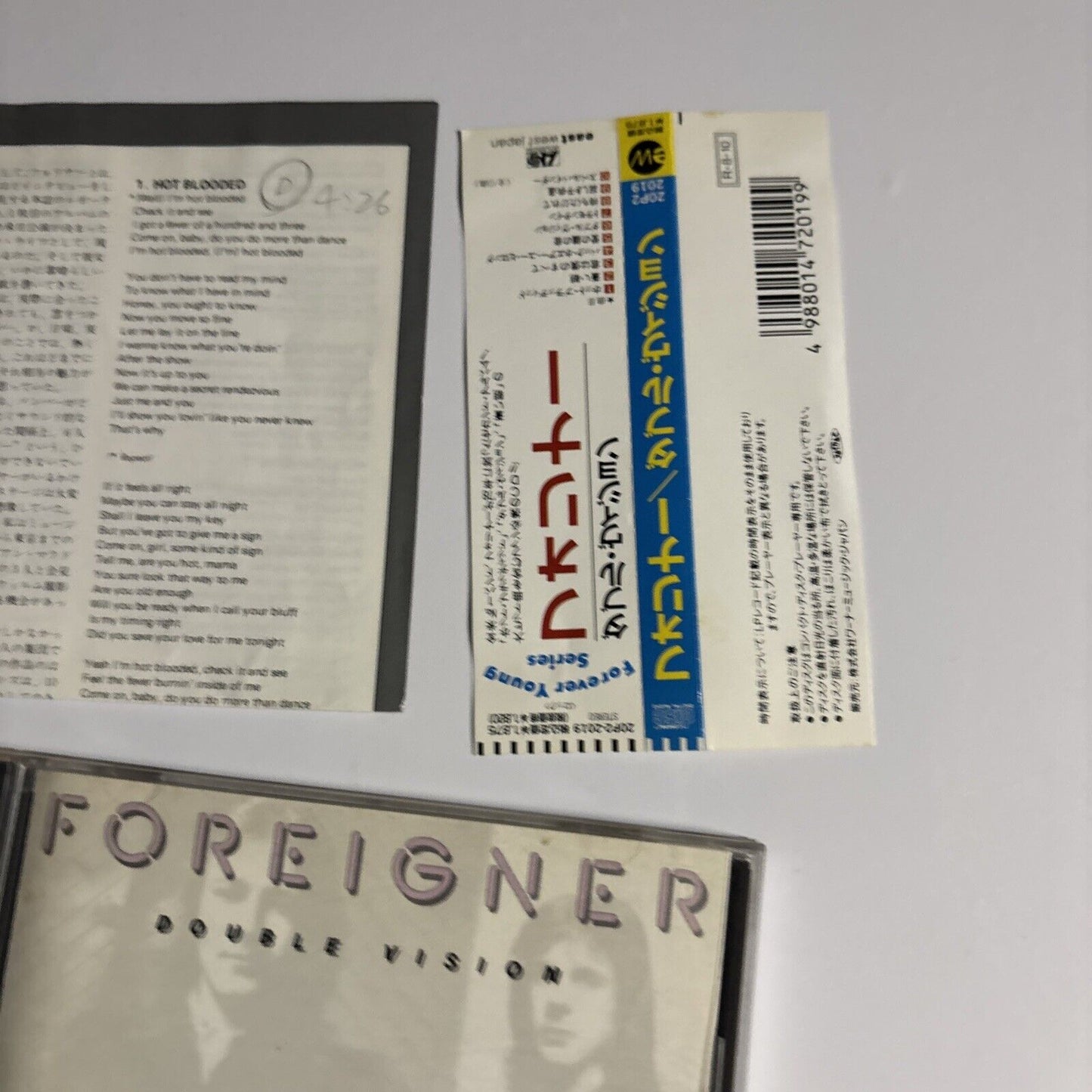Foreigner – Double Vision (CD, 1978) 20p2-2019 Japan obi