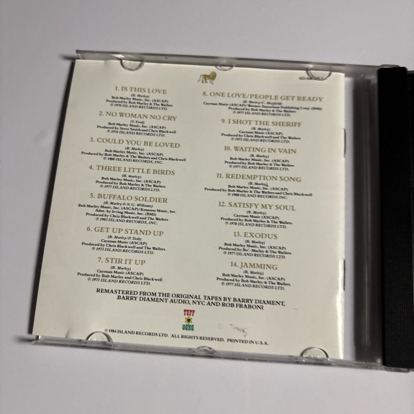 Bob Marley & The Wailers  Legend: The Best Of Bob Marley & The Wailers (CD 1984)
